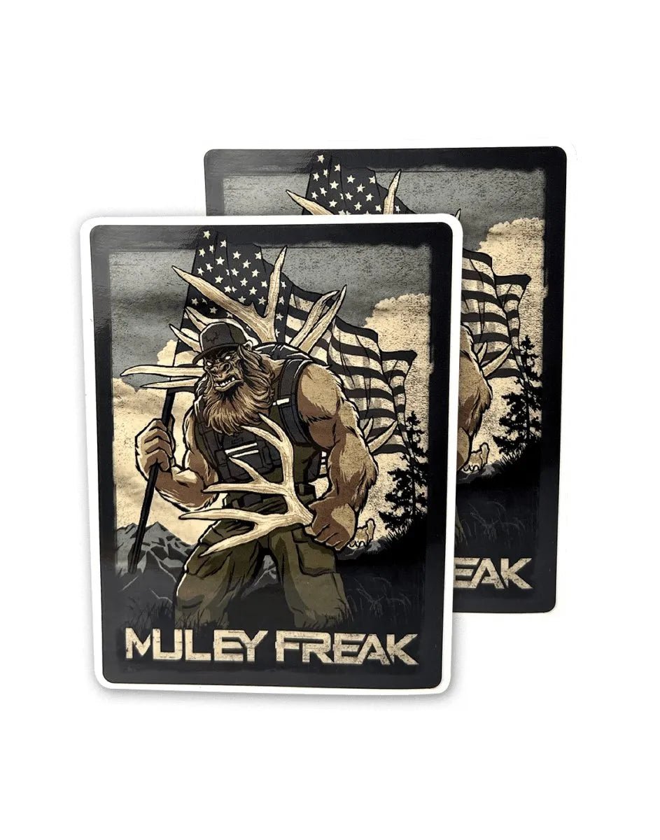 Sasquatch Shed Sticker 2 pk - Muley Freak