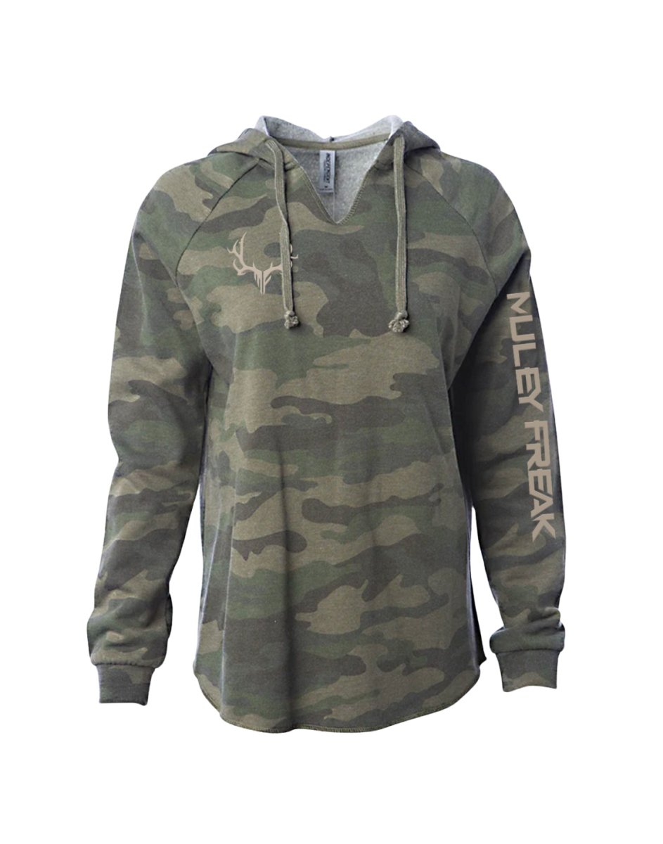 Women s Camo Logo Hoodie Muley Freak