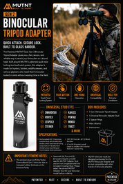 NEW Gen 2 Binocular Tripod Adapter Kit
