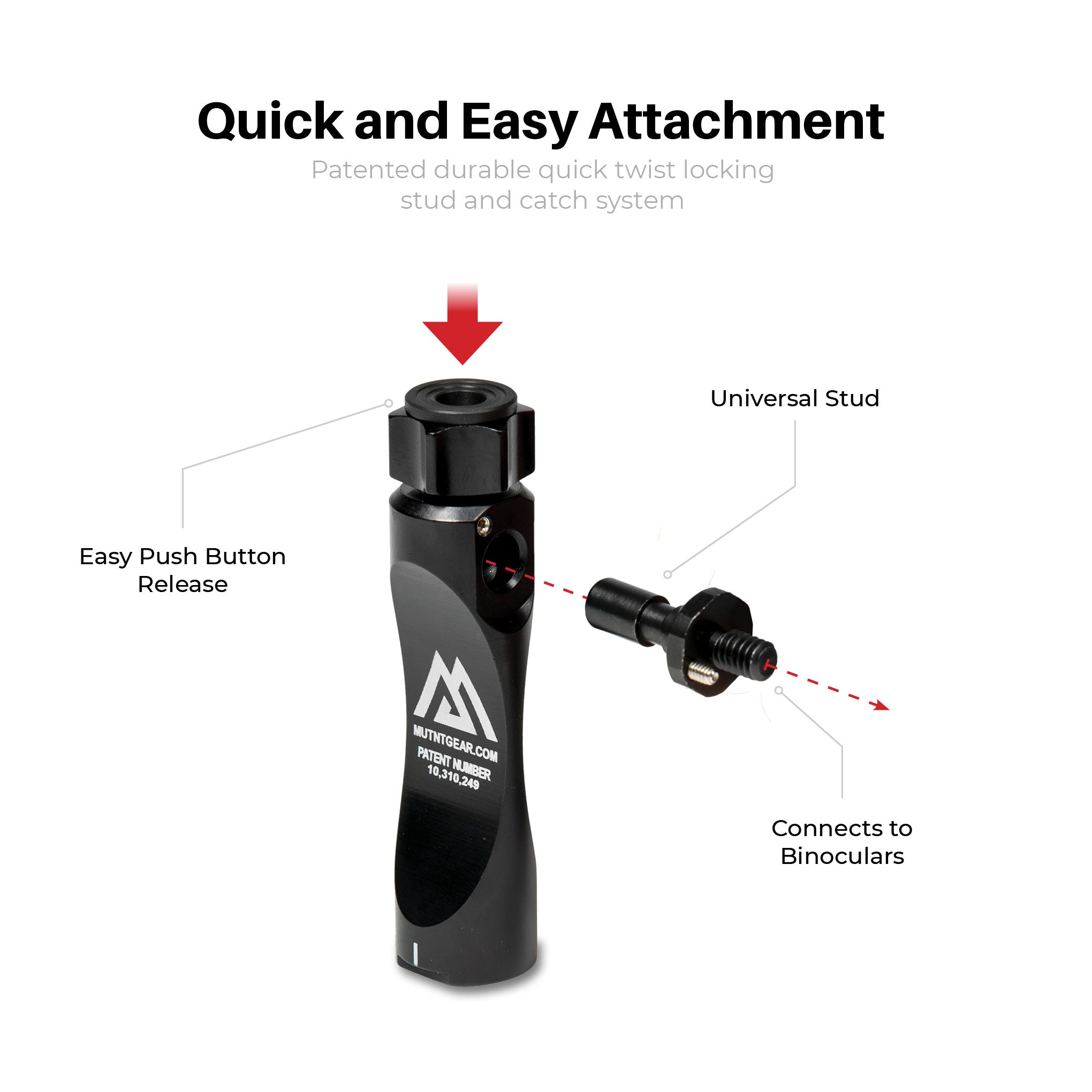 Universal Binocular Adapter Stud