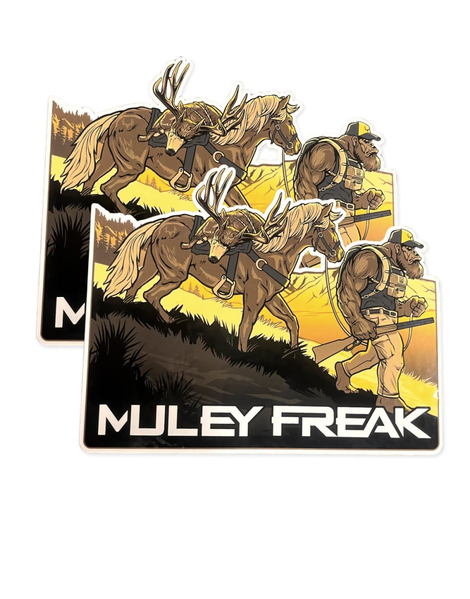 Buck Pack Horse Stickers 2 pk - Muley Freak