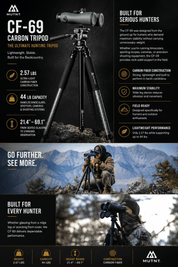 CF-69 Carbon Fiber Tripod - Muley Freak