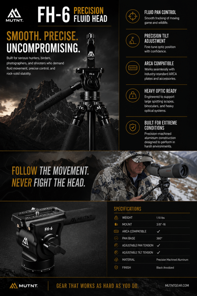 FH-6 Precision Fluid Head - Muley Freak