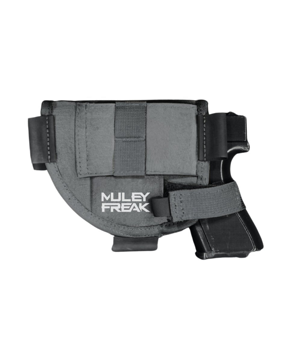 Game Changer Holster in wolf gray for quiet, quick-draw efficiency.