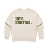 He's Hunting Crew Sweater