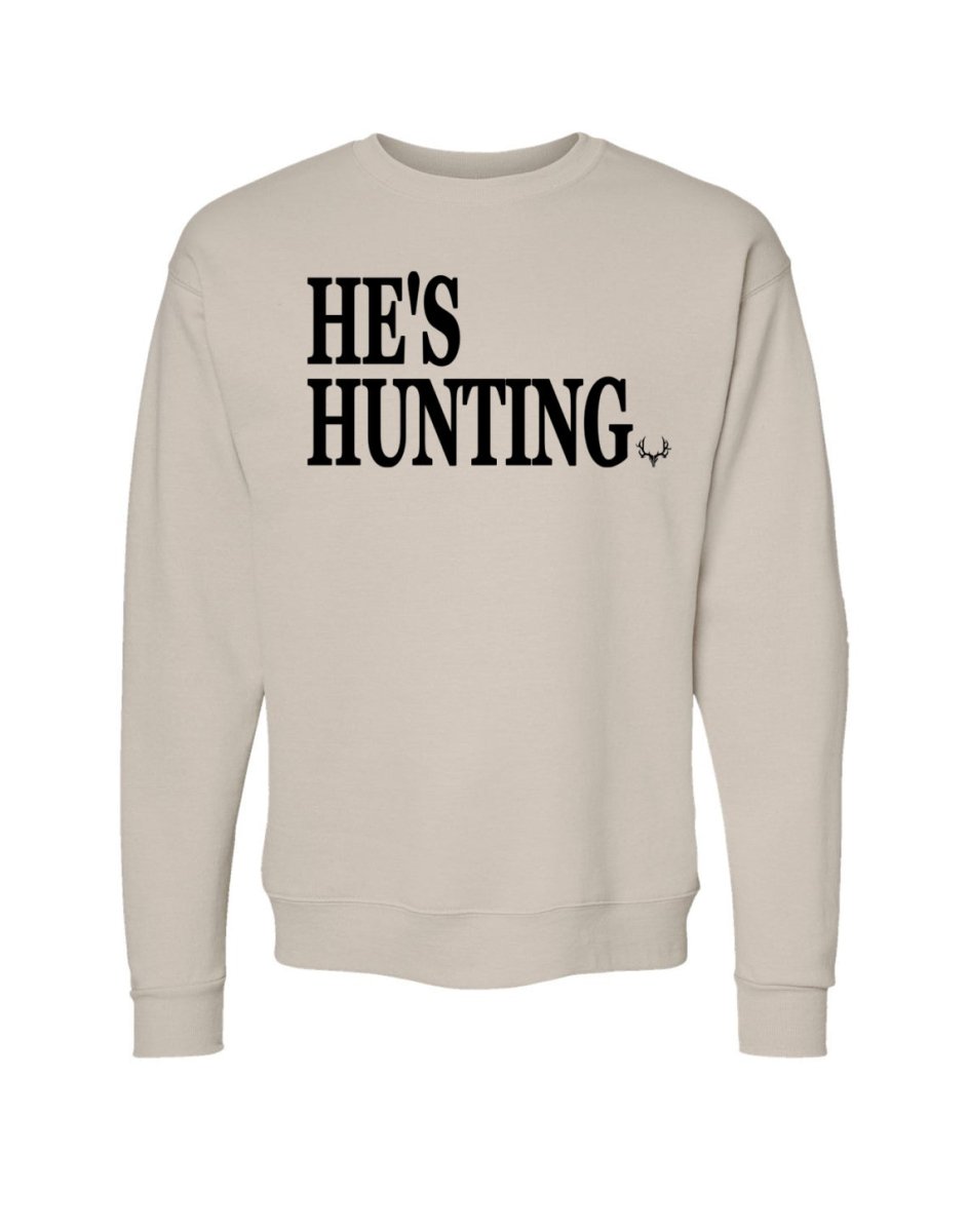 He's Hunting Crew Sweater - Muley Freak