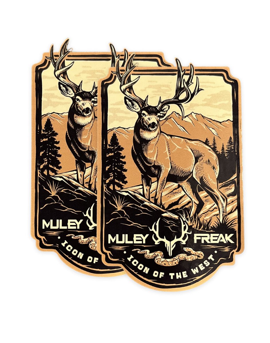 Icon Of The West Stickers - 2pk - Muley Freak