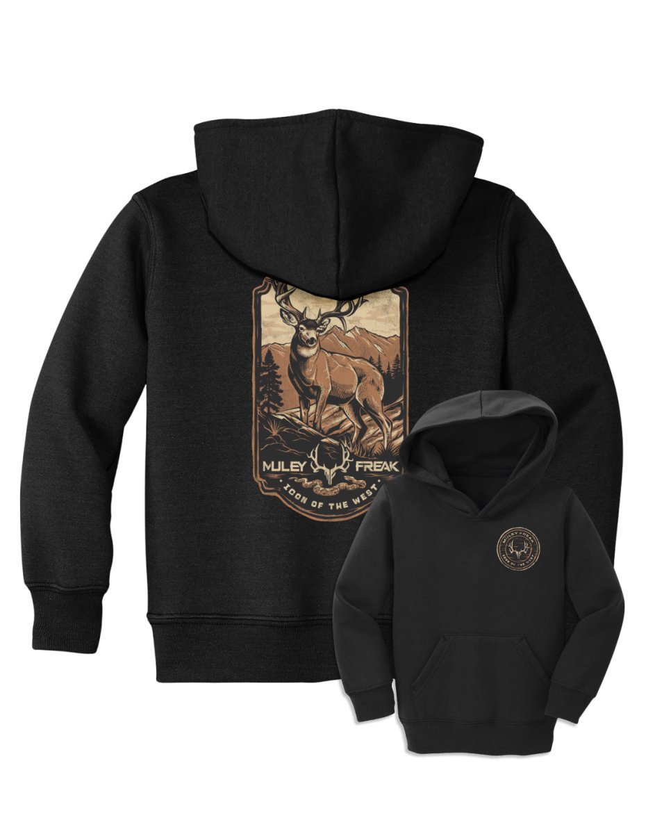 Kid's Icon Of The West Hoodie - Muley Freak