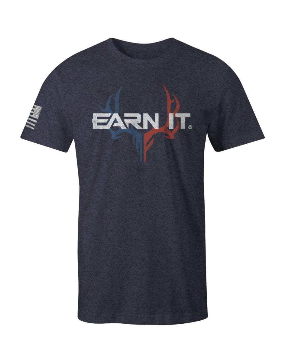 Limited Edition Red, White, & Blue Earn It Tee - Muley Freak