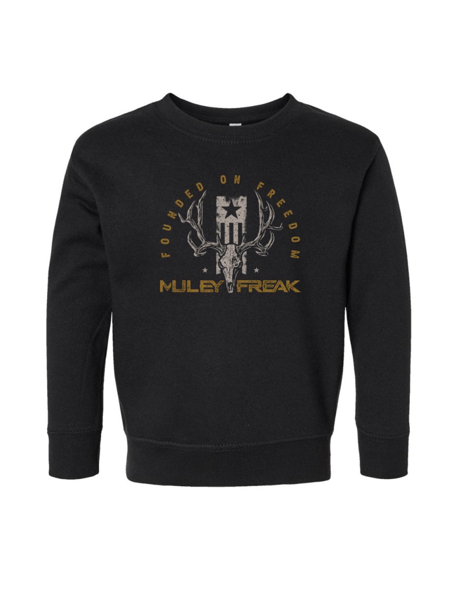 Toddler Founded on Freedom Crew Sweater - Muley Freak