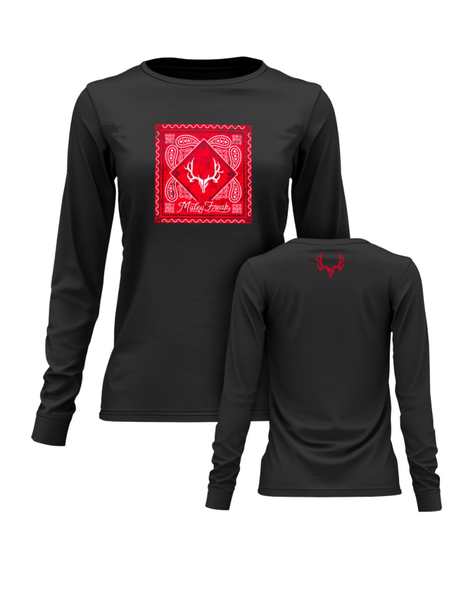 Women's Bandana LS Tee - Muley Freak