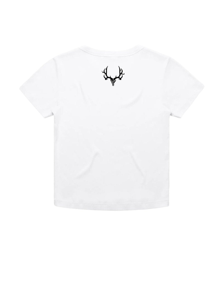 Womens Cursive Fitted Tee - Muley Freak