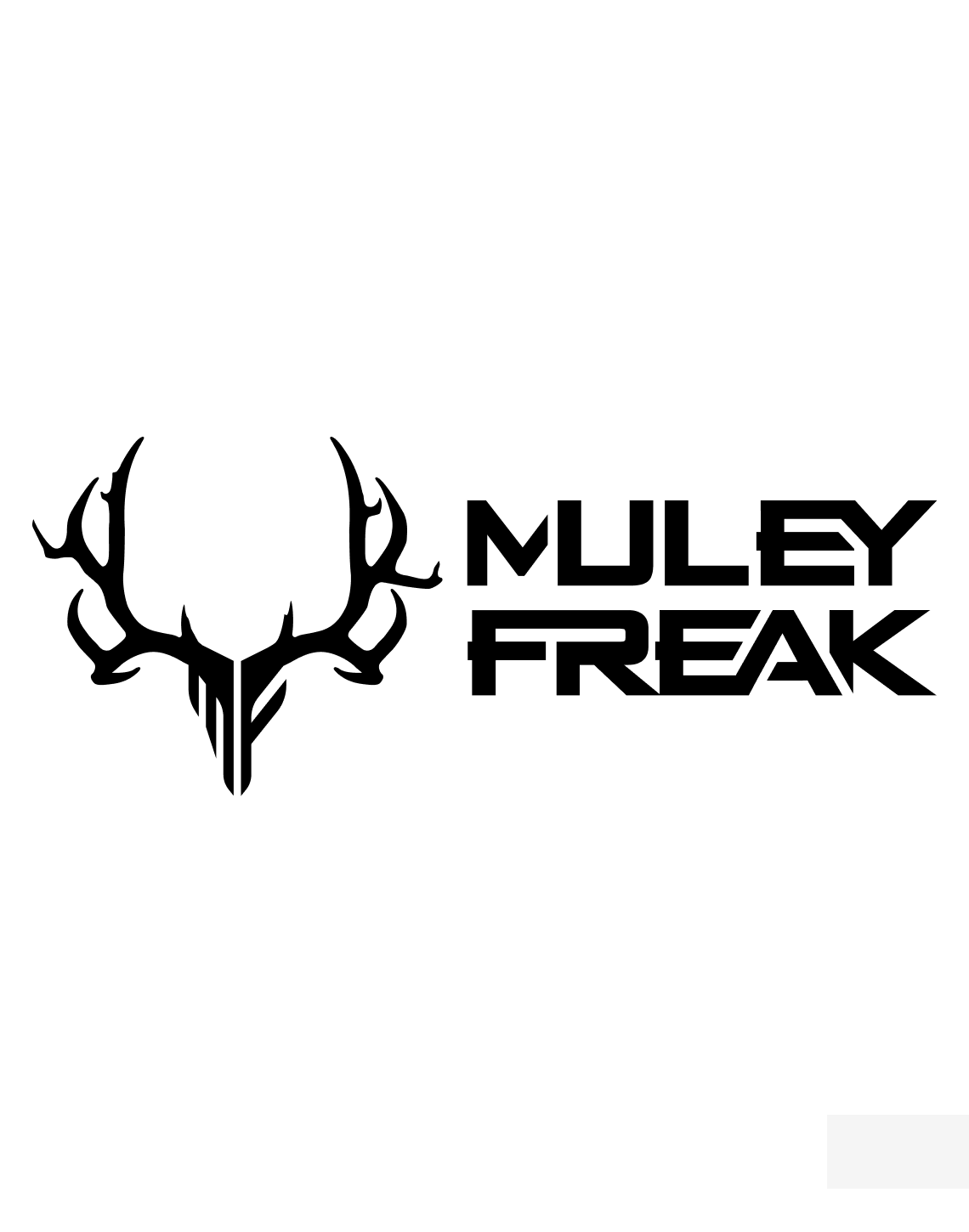Muley Freak Side Stacked Decal - Muley Freak