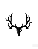 Calcomanía de calavera Muley Freak grande