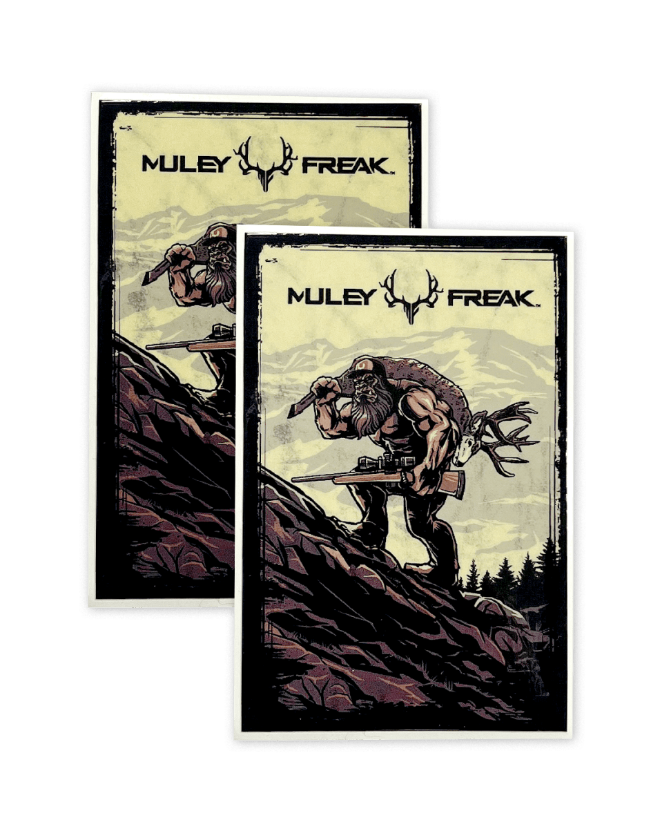 Rifle Sasquatch Stickers 2 pk - Muley Freak